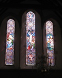 photo of one of the stain glass windows